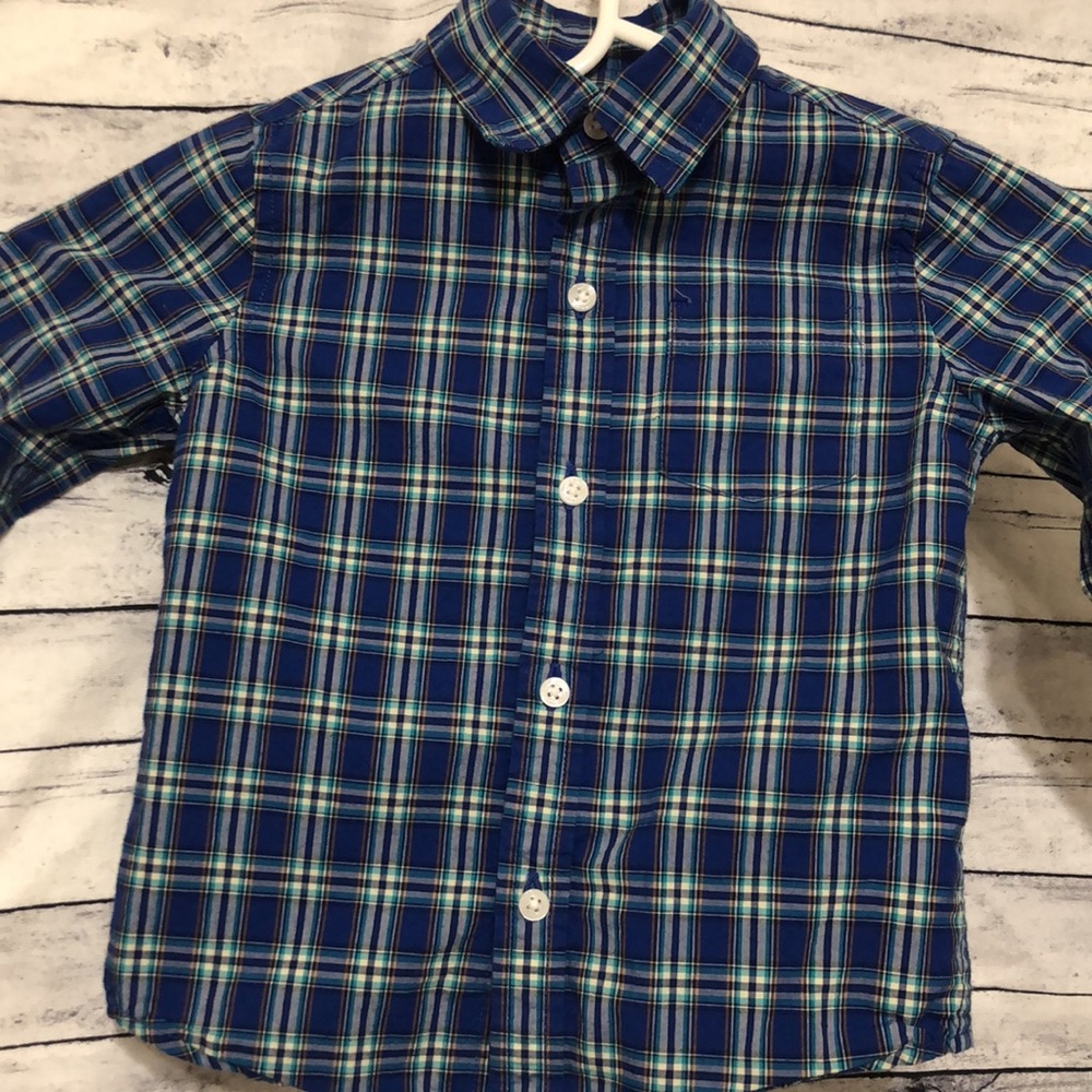 Janie and jack boy plaid shirt